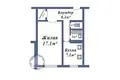 Apartamento 1 habitación 37 m² Baránavichi, Belarús