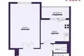 Квартира 1 комната 45 м² Минск, Беларусь