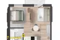 2 room apartment 37 m² Kalodziscanski sielski Saviet, Belarus