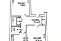 Квартира 2 комнаты 50 м² Молодечно, Беларусь