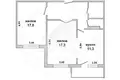 Квартира 2 комнаты 60 м² Мухавецкий сельский Совет, Беларусь