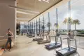 Complexe résidentiel New Selene Beach Residences with a lagoon, a swimming pool and parks, Al Seanneeah, Dubai, UAE