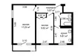 2 bedroom apartment 43 m² Minsk, Belarus