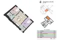 2 bedroom apartment 64 m² Riga, Latvia