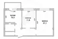 Wohnung 2 zimmer 57 m² Muchaviecki sielski Saviet, Belarus