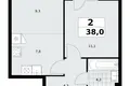 Mieszkanie 2 pokoi 38 m² Kommunarka, Rosja