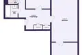 Квартира 3 комнаты 59 м² Минск, Беларусь