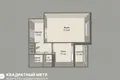 1 room apartment 38 m² Minsk, Belarus