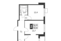 Apartamento 2 habitaciones 54 m² Leninsky District, Rusia