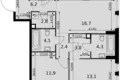 Wohnung 3 zimmer 74 m² Moskau, Russland