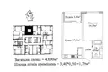 1 room apartment 45 m² Odesa, Ukraine