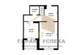 1 room apartment 41 m² Muchaviecki sielski Saviet, Belarus
