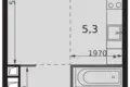 Студия 1 комната 31 м² Москва, Россия