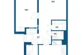 Квартира 2 комнаты 55 м² Helsinki sub region, Финляндия