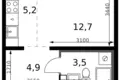 1 room studio apartment 26 m² Leninsky District, Russia