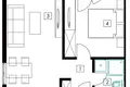Apartamento 1 habitacion 42 m² Boreti, Montenegro