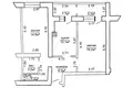 Appartement 2 chambres 61 m² Slabada, Bélarus