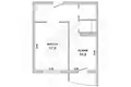 Wohnung 1 zimmer 42 m² Muchaviecki sielski Saviet, Belarus