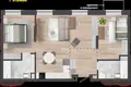 3 room apartment 68 m² Kalodziscanski sielski Saviet, Belarus