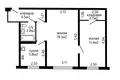 2 bedroom apartment 46 m² Minsk, Belarus