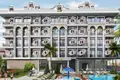 Wohnkomplex New residence with a swimming pool, a tennis court and a mini golf course close to the sea and the city center, Oba, Turkey