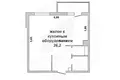 Wohnung 1 zimmer 37 m² Brest, Belarus