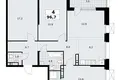 4 room apartment 97 m² Kommunarka, Russia