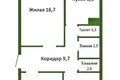 Mieszkanie 3 pokoi 64 m² Iwie, Białoruś