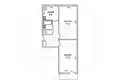 2 room apartment 50 m² Muchaviecki sielski Saviet, Belarus