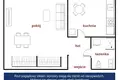 1 room apartment 33 m² in Warsaw, Poland