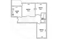 Appartement 3 chambres 63 m² Brest, Bélarus