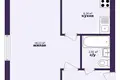 1 room apartment 32 m² Minsk, Belarus