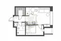 Apartamento 1 habitación 38 m² Moscú, Rusia