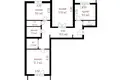 Квартира 3 комнаты 76 м² Минск, Беларусь