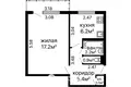 Квартира 1 комната 33 м² Минск, Беларусь