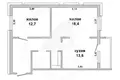 Apartamento 2 habitaciones 61 m² Muchaviecki sielski Saviet, Belarús