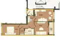 Квартира 2 комнаты 64 м² Калининград, Россия