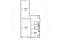 Wohnung 2 zimmer 47 m² Muchaviecki sielski Saviet, Belarus