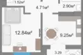 Apartamento 1 habitación 34 m² Viazan, Belarús