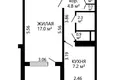 1 bedroom apartment 33 m² Minsk, Belarus