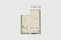 1 room apartment 35 m² Minsk, Belarus