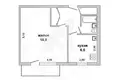 Wohnung 1 zimmer 34 m² Brest, Belarus