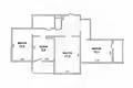3 room apartment 72 m² Muchaviecki sielski Saviet, Belarus