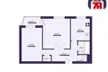 Квартира 2 комнаты 45 м² Жодино, Беларусь