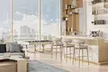 Kompleks mieszkalny New complex of furnished apartments Cove Grand with swimming pools, lounge areas and mini golf, Dubai Land Residence Complex, UAE