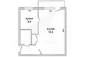 1 room apartment 32 m² Brest, Belarus