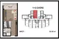 Apartamento 1 habitación 33 m² Mezitli, Turquía