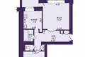 Apartamento 2 habitaciones 51 m² Maladetchna, Belarús