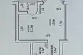 2 room apartment 49 m² Minsk, Belarus