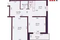 Квартира 2 комнаты 58 м² Минск, Беларусь